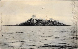 Egg Rock Light Off Lynn Shore Massachusetts Postcard Postcard