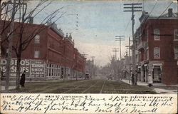 Looking Up Main Street Lestershire, NY Postcard Postcard