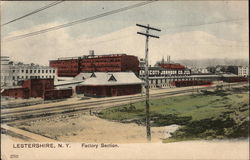 Factory Section of City Postcard