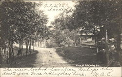 Rural Road, Lily Lake Chenango Forks, NY Postcard Postcard