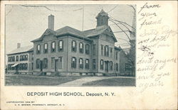 Deposit High School Postcard