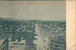 Aerial View of City, Looking West Binghamton, NY Postcard Postcard