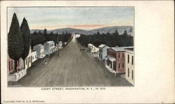 Court Street in 1810 Postcard