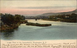 Susquehanna River Binghamton, NY Postcard Postcard