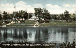 Washington Hall. - Susquehanna River, Built 1800 Postcard