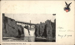 Passaic Falls Paterson, NJ Postcard Postcard