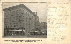 Sisson Brothers-Welden Co Binghamton, NY Postcard Postcard