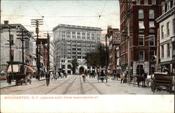 Looking East from Washington Street Binghamton, NY Postcard Postcard