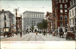 Looking East From Washington Street Postcard