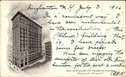 The Binghamton Press Building New York Postcard Postcard