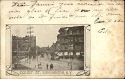 Court Street Binghamton, NY Postcard Postcard