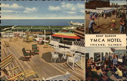 Roof Garden, Y M C A Hotel Postcard