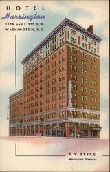 Harrington Hotel Washington, DC Washington DC Postcard Postcard