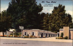 Mt. Tom Motel "In the Heart of the High Sierras" Bishop, CA Postcard Postcard