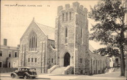 First Baptist Church Postcard