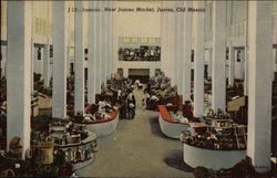 Interior, New Juarez Market Mexico Postcard Postcard