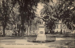 Hannah Dustin Monument Haverhill, MA Postcard Postcard