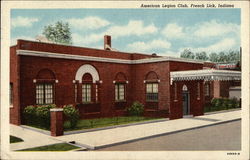 The American Legion Club in French Lick, Indiana Postcard Postcard