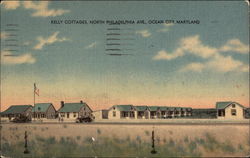 Kelly Cottages, North Philadelphia Ave Ocean City, MD Postcard Postcard