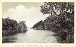 The Mouth of Prairie River, Big Sandy Lake McGregor, MN Postcard Postcard