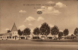 De Luxe Auto Court Postcard