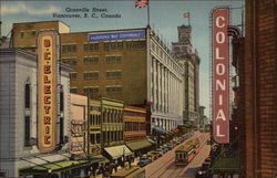 Granville Street Vancouver, BC Canada British Columbia Postcard Postcard