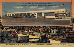 Exposition Fish Grotto - Fisherman's Wharf Postcard