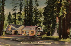 New Hartsook Inn on the Redwood Highway Garberville, CA Postcard Postcard