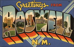 Greetings from Roswell Postcard