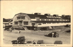 White's Swimming Pool, Manitou Beach Watrous, SK Canada Saskatchewan Postcard Postcard