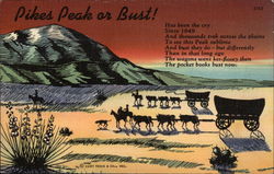 Pikes Peak or Bust Colorado Springs, CO Postcard Postcard