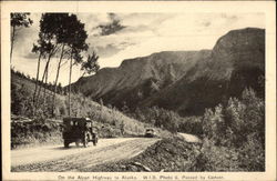 On the Alcan Highway to Alaska Postcard Postcard