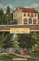 Tonn's Cafe-Bar with Evelyn's Garden Sauk City, WI Postcard Postcard