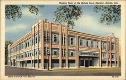 Modern Plant of the Mobile Press Register Postcard