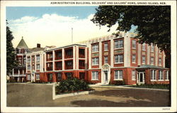 Administration Building, Solders' and Sailors' Home Grand Island, NE Postcard Postcard