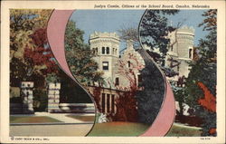 Joslyn Castle, Offices of the School Board Postcard