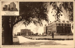 Boystown - Administration Building and The Blackstone Hotel Postcard