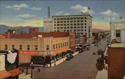 Central Avenue and Fourth Street Albuquerque, NM Postcard Postcard