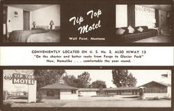 Tip Top Motel Wolf Point, MT Postcard Postcard