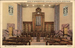 House of Representatives, Louisiana State Capitol Baton Rouge, LA Postcard Postcard