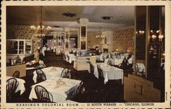 Harding's Colonial Room Chicago, IL Postcard Postcard