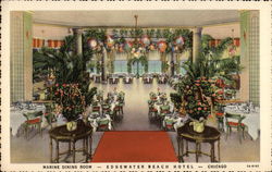 Marine Dining Room - Edgewater Beach Hotel - Chicago Illinois Postcard Postcard