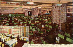 Oriole Room - The Cafeteria - YMCA Hotel - Chicago Postcard