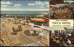 Roof Garden, YMCA Hotel Postcard