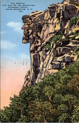 The Profile, Old Man of the Mountains, Franconia Notch, White Mountains New Hampshire Postcard Postcard