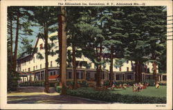 The Adirondack Inn, Adirondack Mts Postcard