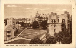 Bird's-Eye View, Princeton University New Jersey Postcard Postcard