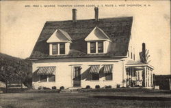 Mrs. Fred L. George, Thornton Corner Lodge, U.S. Route 3 West Thornton, NH Postcard Postcard