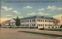 Headquarters, First Marine Division Fleet, Marine Force, U.S. Marine Base Postcard