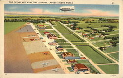 Cleveland Municipal Airport Ohio Postcard Postcard